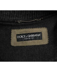 Dolce & Gabbana Elegant Leather & Wool Blend Jacket