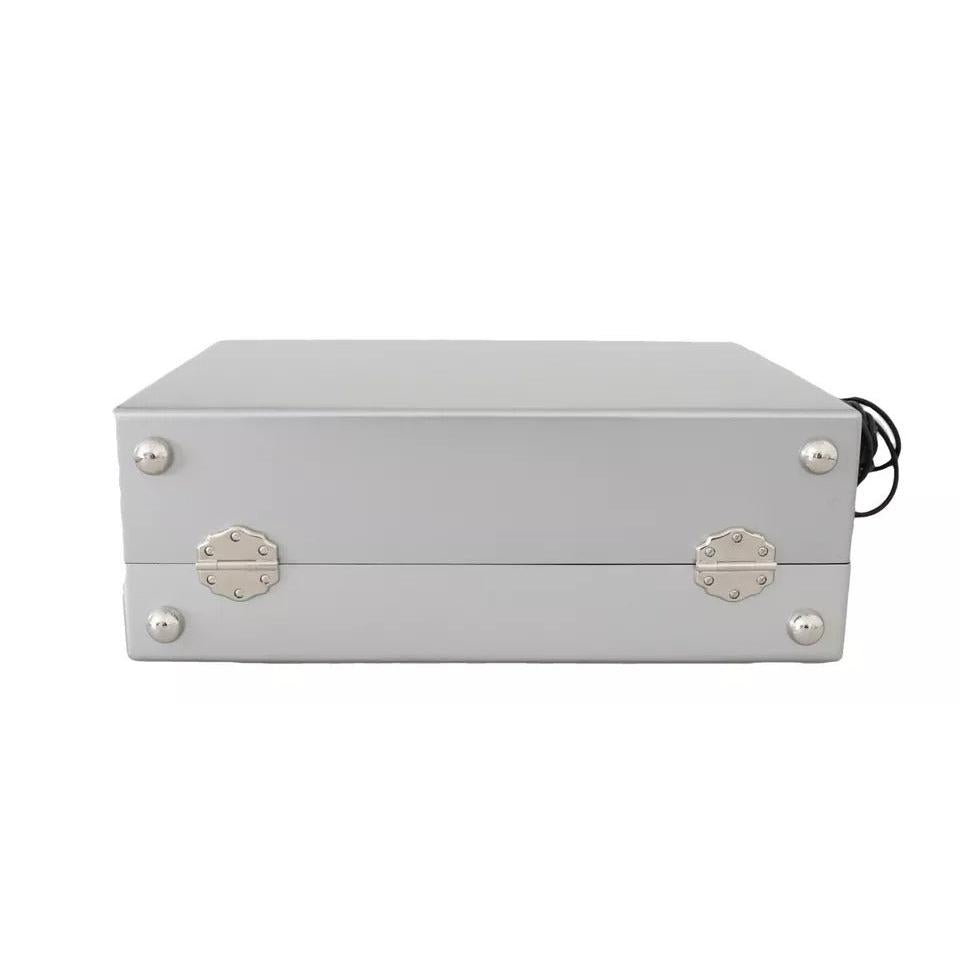 Dolce & Gabbana Silver Retro Radio Boombox Limited Edition Handmade Wood Bag