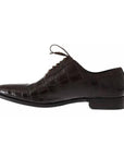 Dolce & Gabbana Brown Patterned Leather Dress Formal Shoes