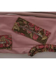 Dolce & Gabbana Pink Leather Sleeveless Vest Jacket Blouse