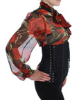 Dolce & Gabbana Elegant Black Floral Brocade Corset Belt