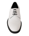 Dolce & Gabbana Elegant White Formal Leather Shoes