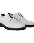 Dolce & Gabbana Elegant White Formal Leather Shoes