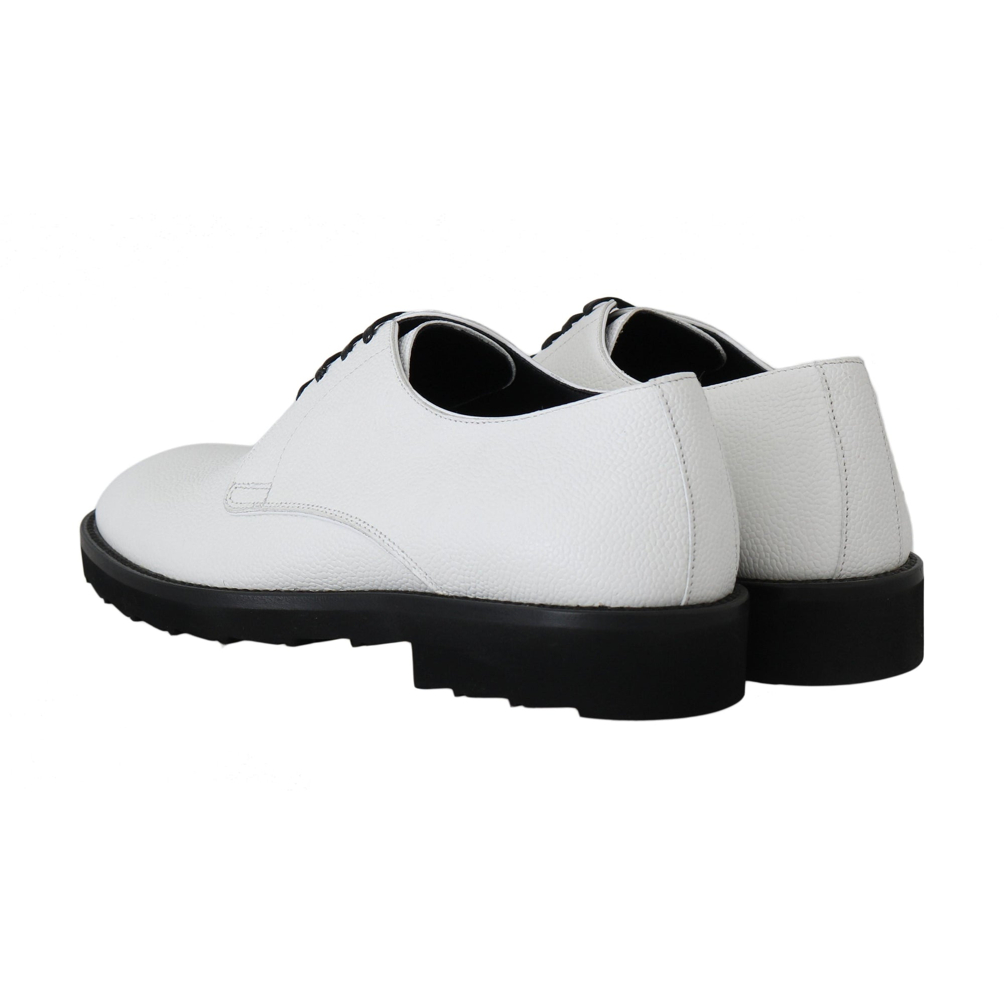 Dolce & Gabbana Elegant White Formal Leather Shoes