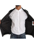 Dolce & Gabbana Elegant Sequined Black Bomber Jacket