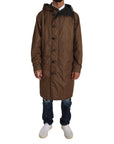 Dolce & Gabbana Elegant Reversible Hooded Raincoat