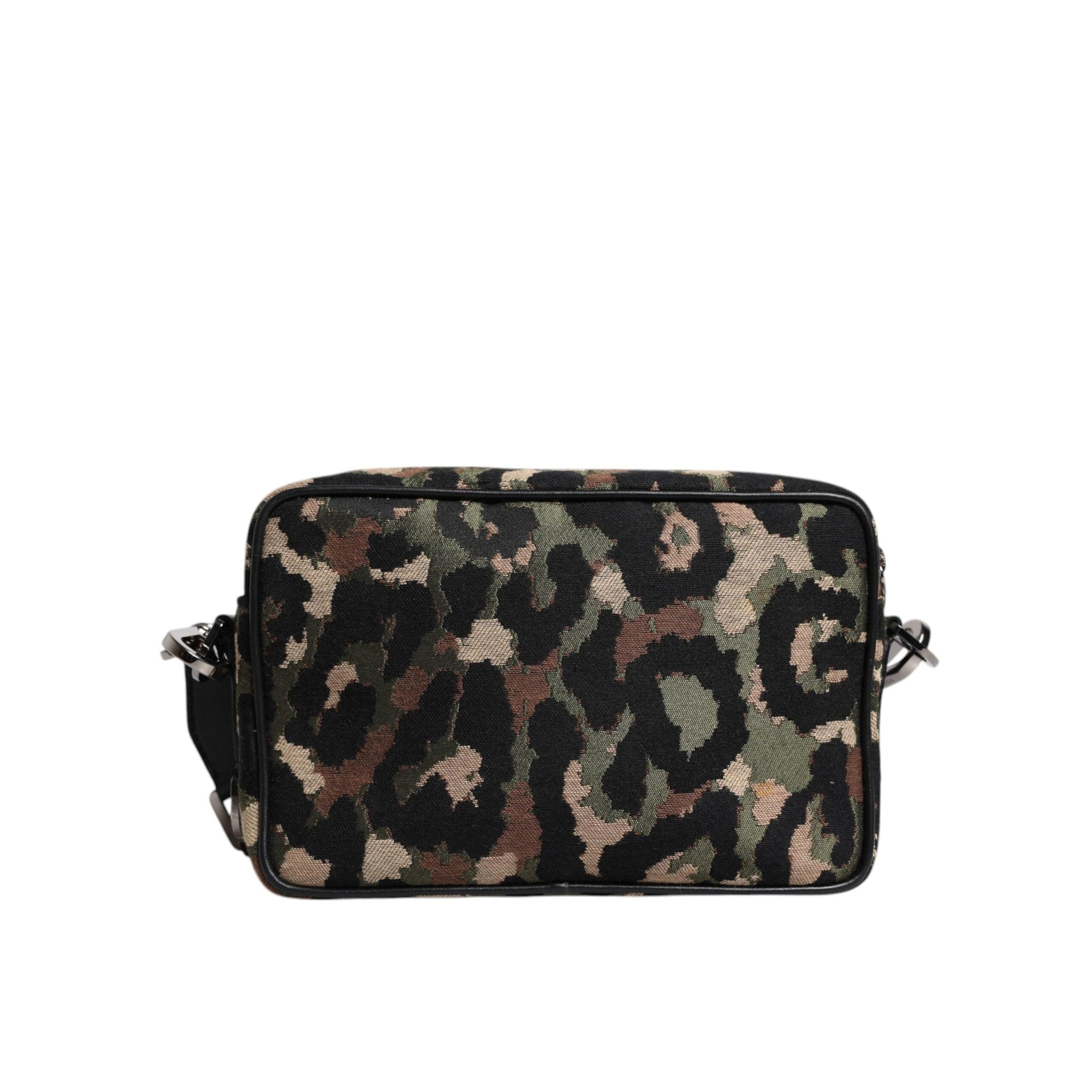 Dolce & Gabbana Multicolor Leopard Jacquard DG Logo Crossbody Bag