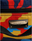 Dolce & Gabbana Multicolor Camouflage Nylon Shopping Tote Bag