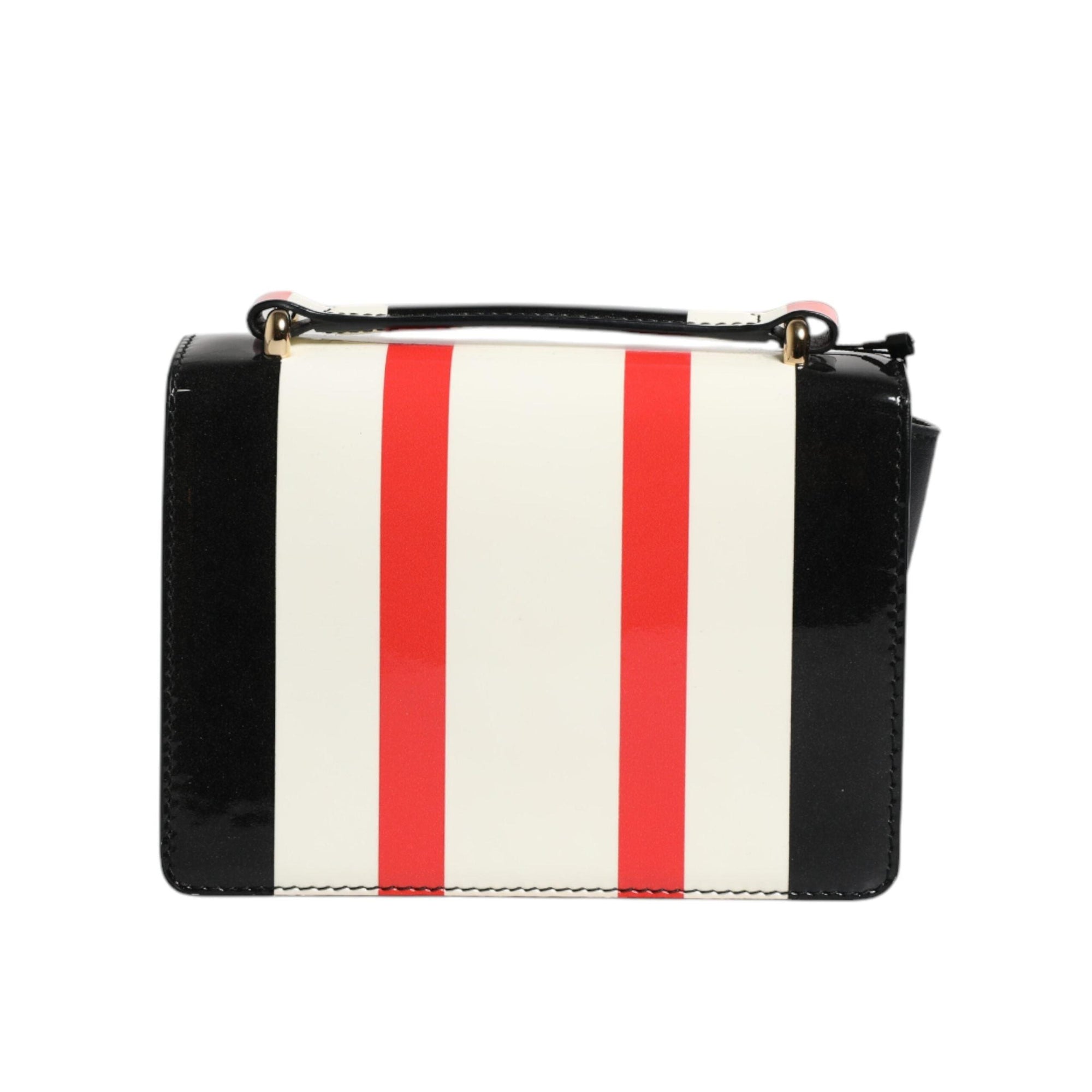 Dolce & Gabbana Multicolor Stripes Leather Crossbody Bag