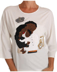 Dolce & Gabbana Elegant Silk Blend Crewneck Blouse