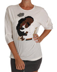 Dolce & Gabbana Elegant Silk Blend Crewneck Blouse