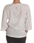 Dolce & Gabbana Elegant Silk Blend Crewneck Blouse