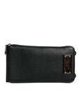 Dolce & Gabbana Black Leather Purse Crossbody Sling Phone Bag