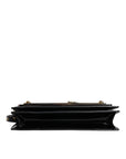 Dolce & Gabbana Black Patent Leather Logo Plaque Crossbody Bag