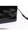 Dolce & Gabbana Black Patent Leather Logo Plaque Crossbody Bag