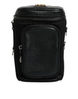 Dolce & Gabbana Black Leather Logo Purse Crossbody Camera Bag