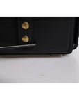 Dolce & Gabbana Black Leather Crossbody Top Handle Bag