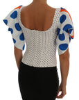 Dolce & Gabbana Elegant Polka Dot Bustier Top