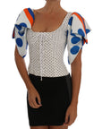 Dolce & Gabbana Elegant Polka Dot Bustier Top