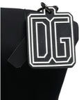 Dolce & Gabbana Black Canvas DG Logo Women Shopping Hand Tote Bag