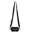 Dolce & Gabbana Black Nylon Logo Purse Crossbody Sling Bag