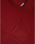 Dolce & Gabbana Maroon Logo Crew Neck Short Sleeves T-shirt