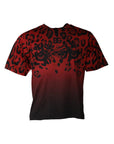 Dolce & Gabbana Red Leopard Cotton Short Sleeves T-shirt