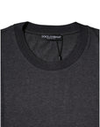 Dolce & Gabbana Dark Gray Crew Neck Short Sleeves T-shirt