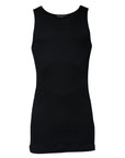 Dolce & Gabbana Black Cotton Sleeveless Round Neck Tank T-shirt