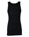Dolce & Gabbana Black Cotton Sleeveless Round Neck Tank T-shirt