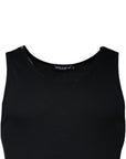 Dolce & Gabbana Black Cotton Sleeveless Round Neck Tank T-shirt