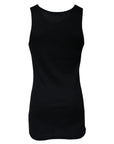 Dolce & Gabbana Black Cotton Sleeveless Round Neck Tank T-shirt