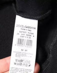 Dolce & Gabbana Black Cotton Sleeveless Round Neck Tank T-shirt