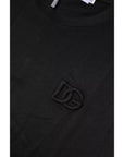 Dolce & Gabbana Black Cotton Crew Neck Short Sleeves T-shirt
