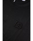 Dolce & Gabbana Black Cotton Crew Neck Short Sleeves T-shirt