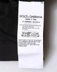 Dolce & Gabbana Black Cotton Crew Neck Short Sleeves T-shirt