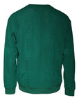 Dolce & Gabbana Green Logo Nylon Crew Neck Pullover Sweater