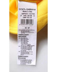 Dolce & Gabbana Yellow Crew Neck Short Sleeves T-shirt