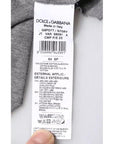 Dolce & Gabbana Gray Logo Crew Neck Short Sleeves T-shirt
