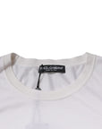 Dolce & Gabbana White Silk Crew Neck Men Pullover Sweater