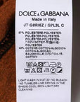 Dolce & Gabbana Brown DG Logo Polyester Crew Neck T-shirt