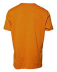Dolce & Gabbana Orange Logo Cotton Crew Neck T-shirt