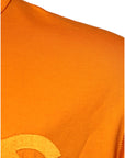 Dolce & Gabbana Orange Logo Cotton Crew Neck T-shirt