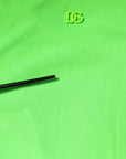 Dolce & Gabbana Green Logo Polyester Crew Neck T-shirt