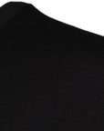 Dolce & Gabbana Black Logo Print Cotton Crew Neck T-shirt