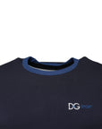 Dolce & Gabbana Blue Cotton Stretch Crewneck Underwear T-shirt