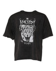 Dolce & Gabbana Gray Leopard Print Cotton Crew Neck T-shirt