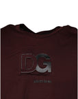 Dolce & Gabbana Brown Logo Print Cotton Crew Neck T-shirt