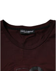 Dolce & Gabbana Brown Logo Print Cotton Crew Neck T-shirt