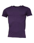 Dolce & Gabbana Violet Cotton Crew Neck Short Sleeve T-shirt